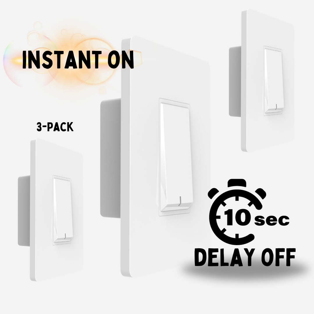 DelayOFF 10-Second Timer Switch (3 pack)